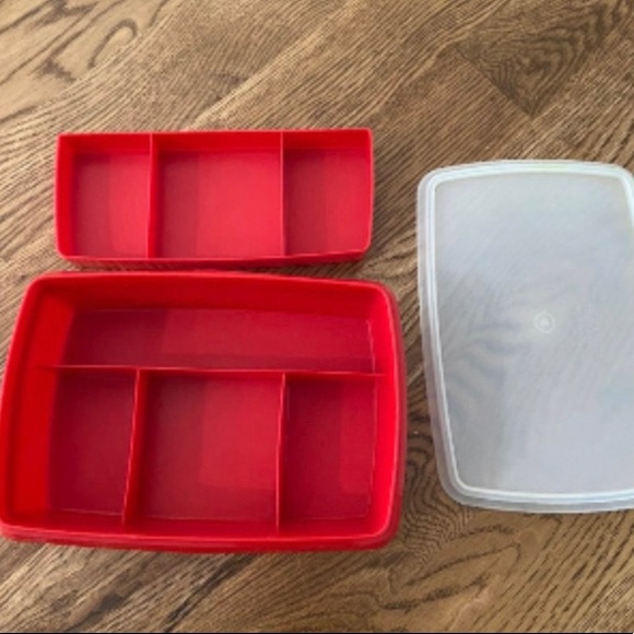 Tupperware Kitchen Vintage Tupperware Stow N Go 3 Piece Rectangle